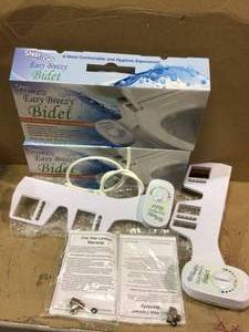 Easy Breezy Non-electric Bidet Attachment in White by Step and Go Customer Returns See Pictures&nbsp
