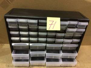 44-Compartment Small Parts Organizer Cabinet by Akro-Mils Customer Returns See Pictures&nbsp