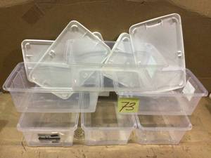 6 Qt. Clear Shoe Box  by HOMZ Customer Returns See Pictures&nbsp