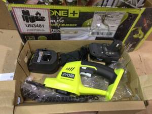 ONE 18-Volt Lithium-Ion Cordless Grass Shear and Shrubber Trimmer - 1.3 Ah Battery and Charger Included by RYOBI Customer Returns See Pictures&nbsp