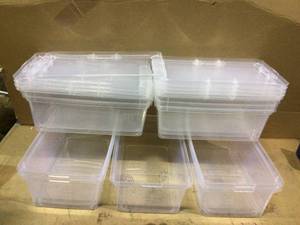 6 Qt. Clear Storage Box (10-Pack) by IRIS Customer Returns See Pictures&nbsp