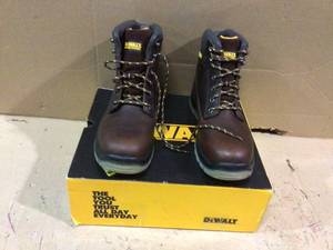 Mens Titanium Waterproof Work Boots - Steel Toe - Brown Size 10.5(W) by DEWALT Customer Returns See Pictures&nbsp