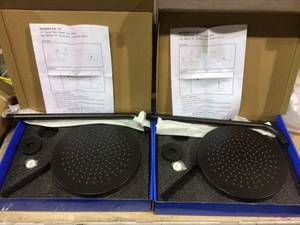 1-Spray 10 in. Single Wall Mount Waterfall Fixed Rain Shower Head in Rubbed Bronze by MODONA Customer Returns See Pictures&nbsp