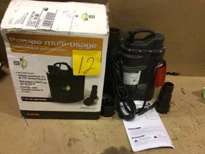 lot 12 image: 13 HP Submersible Utility Pump - Automatic by ECO FLO Customer Returns See Pictures 