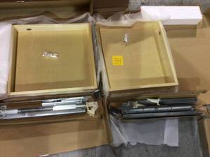 lot 34 image: SCRT24 - DOVER WHITE - SOFT-CLOSE ROLL-OUT TRAY - FOR 24 BASETALL Customer Returns See Pictures 