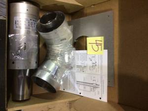 lot 45 image: 3 in. x 5 in. Horizontal Stainless Steel Concentric Termination Vent Kit for Mid Efficiency Tankless Gas Water Heaters Customer Returns See Pictures 