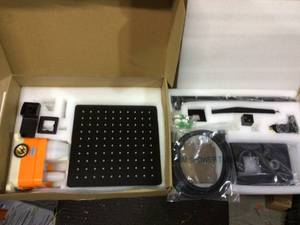 lot 47 image: 1-spray 10 in. High PressureDual Shower Head and Handheld Shower Head in Matte Black Customer Returns See Pictures 