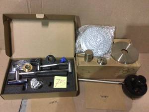 lot 75 image: Single-Handle 1-Spray Shower Faucet with Valve in Brushed Nickel (Valve Included) Customer Returns See Pictures 