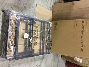 lot 3 image: PLATFORM BED FRAME FULL Customer Returns See Pictures