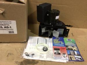 lot 34 image: 7 in. x 9.5 in. x 9 in. Stove Pipe Draft Inducer with Speed Control by Auto-Draft Customer Returns See Pictures