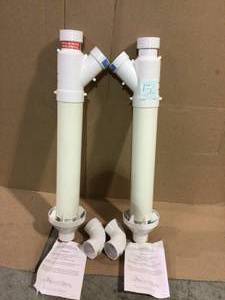 lot 50 image: 3 in. PVC Horizontal or Vertical Concentric Vent Termination Kit for Rheem High Efficiency Tankless Gas Water Heaters by Rheem Customer Returns See Pictures