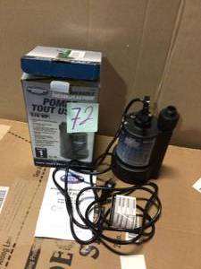 lot 72 image: 14 HP Submersible Thermoplastic Utility Pump by Superior Pump Customer Returns See Pictures