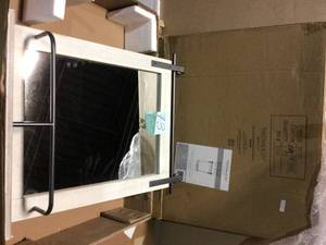 lot 73 image: Medium Rectangle Rustic White Classic Mirror (25 in. H x 20 in. W) Customer Returns See PicturesCustomer Returns See Pictures
