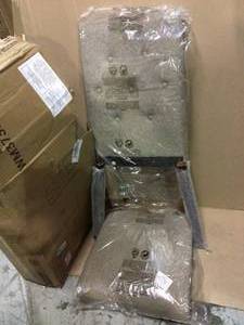 lot 97 image: Better Homes and Gardens Parsons Upholstered Tufted Dining Chair,Taupe Customer Returns See Pictures