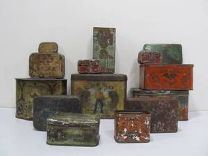 lot 63 image: Lot of Antique Tobacco & Other Advertising Tins