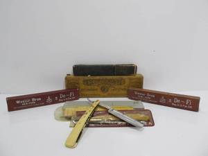 lot 66 image: Vintage & Antique Straight Razors etc