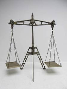 lot 157 image: Very Cool Antique GURLEY Portable EngineerInspectors Balance Scale