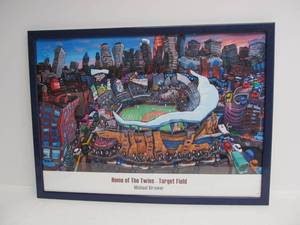 lot 165 image: Michael Birawer Framed Print - TARGET FIELD Home of The Twins