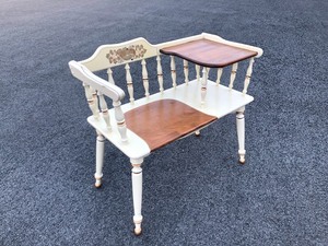 lot 365 image: Nice Vintage Mid Century Gossip Bench Telephone Table