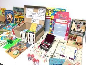 lot 328 image: HUGE Estate Lot of Assorted Vintage Games Toys etc