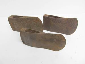 lot 194 image: 3 Antique Axe Heads