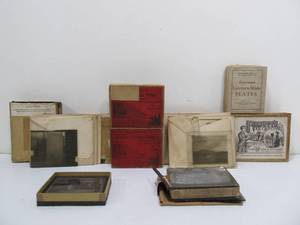 lot 248 image: Large Lot of Antique Glass Magic Lantern Slides