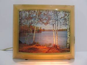 lot 254 image: Working Vintage Helmscene Lighted Display Sign