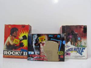 lot 282 image: 3 Boxes of Vintage Unopened Trading Cards - Rocky II, The Black Hole & Terminator T2