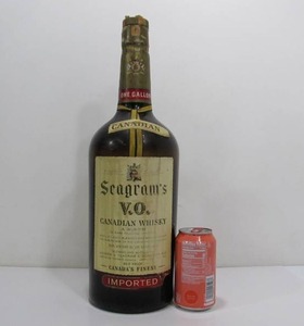 lot 293 image: LARGE Vintage 1964 Seagrams Whiskey 1 Gallon Display Bottle