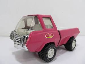 lot 295 image: Nice Vintage TONKA Ruff Rider Pink Pickup Truck