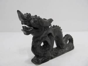 lot 302 image: Small Carved Oriental Stone Dragon
