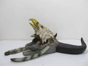 lot 314 image: Large Native American Style Eagle Wall Hanging