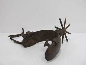 lot 320 image: Old Antique Large Western Horse Spur