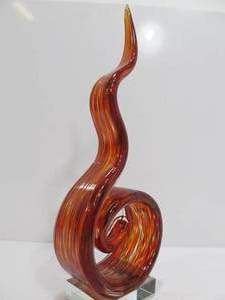 lot 298 image: HQT Handmade Home Design Murano Style Art Glass Sculpture
