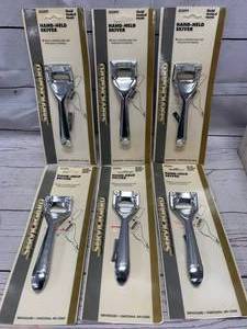 lot 43 image: Lot of 6 New Hand Held Skiver Made in USA Tools (These sell for $12.95 each online)