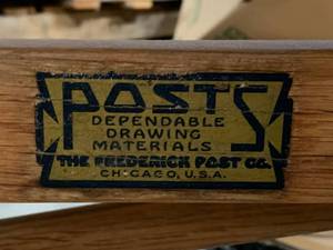 lot 93 image: 1930s Dept. of Energy Drafting Table 3 x 5 (no shipping)