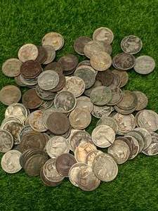 Lot of 120 Buffalo Nickles (rough shape)