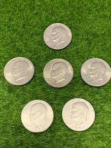 Lot of 6 Eisenhower Dollars