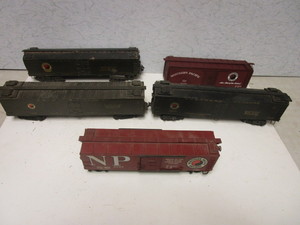 lot 215 image: VINTAGE O GAUGE NORTHERN PACIFIC BOXCARS, ASSEMBLY INSTRUCTIONS