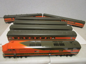 lot 200 image: VINTAGE O GAUGE GREAT NORTHERN GOPHER-BADGER SCRATCH-BUILT PROTO-TYPE, W BRASS ENGINE, RPO