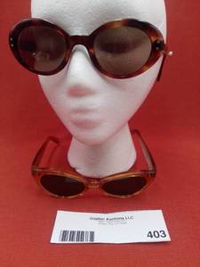 lot 403 image: Vintage 1960s Bensons Prscriprion Bifocal Sunglasses & 1960s Italian Sunglasses (Valued $100)