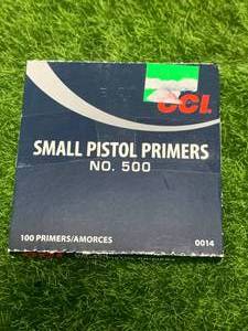 lot 61 image: 100ea Small Pistol Primers (no shipping)