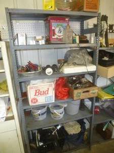 lot 38 image: Steel Shelving Rack & Contents x 2
