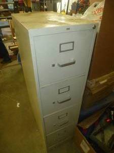 lot 94 image: HDN Steel File Cabinet 4 Drawer