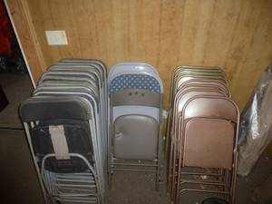 lot 105 image: Assorted Card Playing Chairs