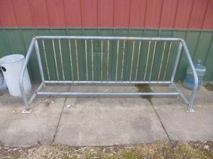 lot 146 image: Galvanized Bike Rack