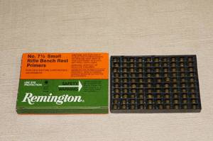 lot 40 image: 100 Remington No 7-12 Small Rifle Bench Rest Primers