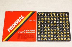 lot 48 image: 100 Federal No 150 Large Pistol Primers