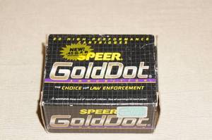 lot 64 image: 20 Speer Gold Dot .45 GAP 200 gr GDHP Ammo
