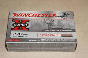 lot 79 image: 20 Winchester Super-X .270 Win 150 Gr Power Point Ammo